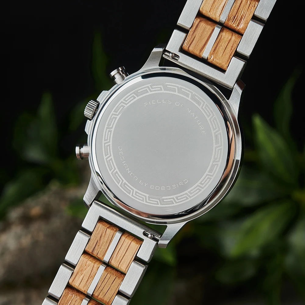 Silver Radiance Chronograph Military Watch - For Man