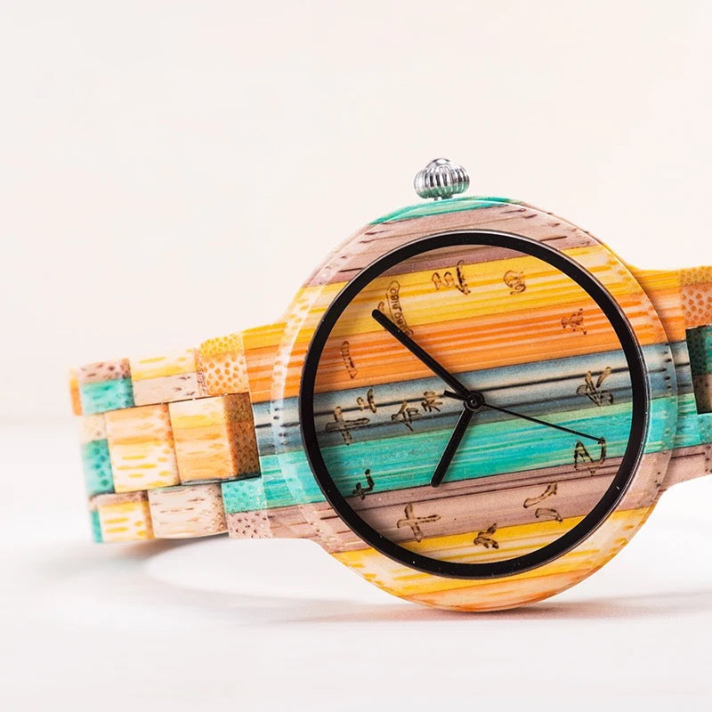 Chameleon Vintage Wood Watch