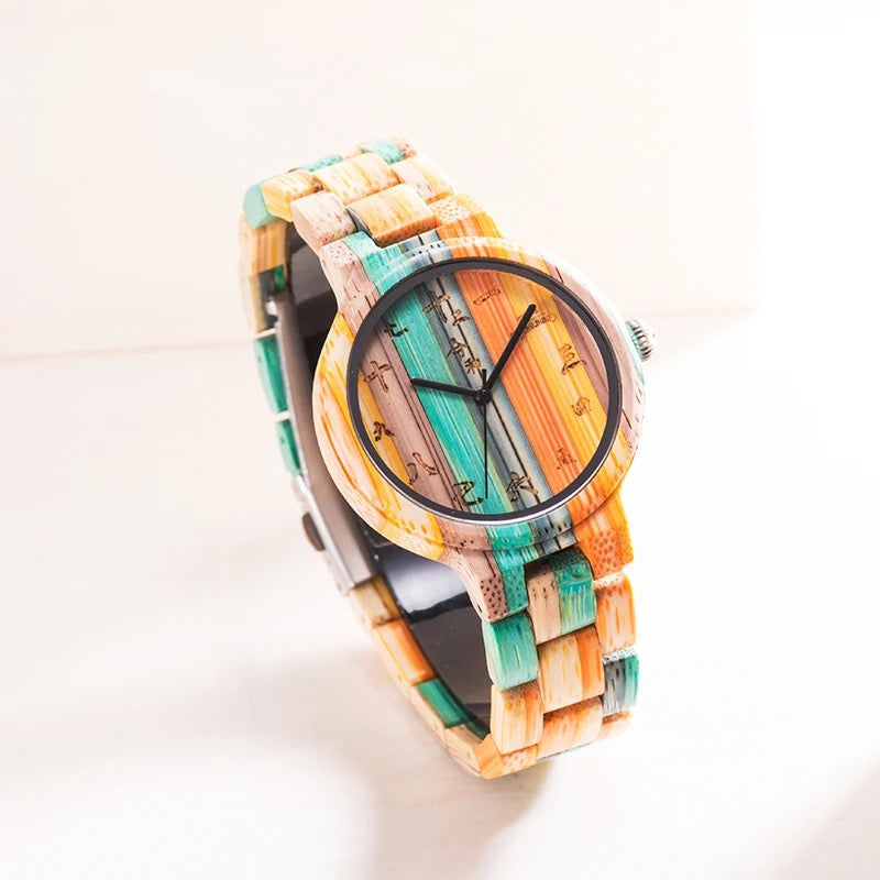 Chameleon Vintage Wood Watch