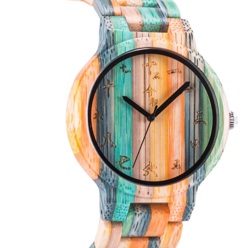 Chameleon Vintage Wood Watch