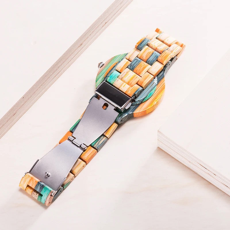 Chameleon Vintage Wood Watch