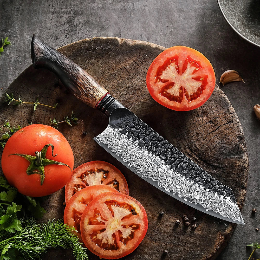 The Artisan Chef's 6-Piece Damascus Steel Knife Collection