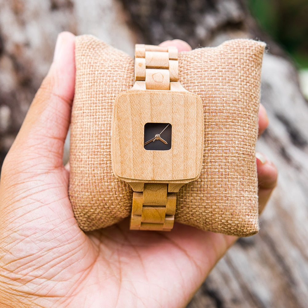 Window Wooden Watch - For Women