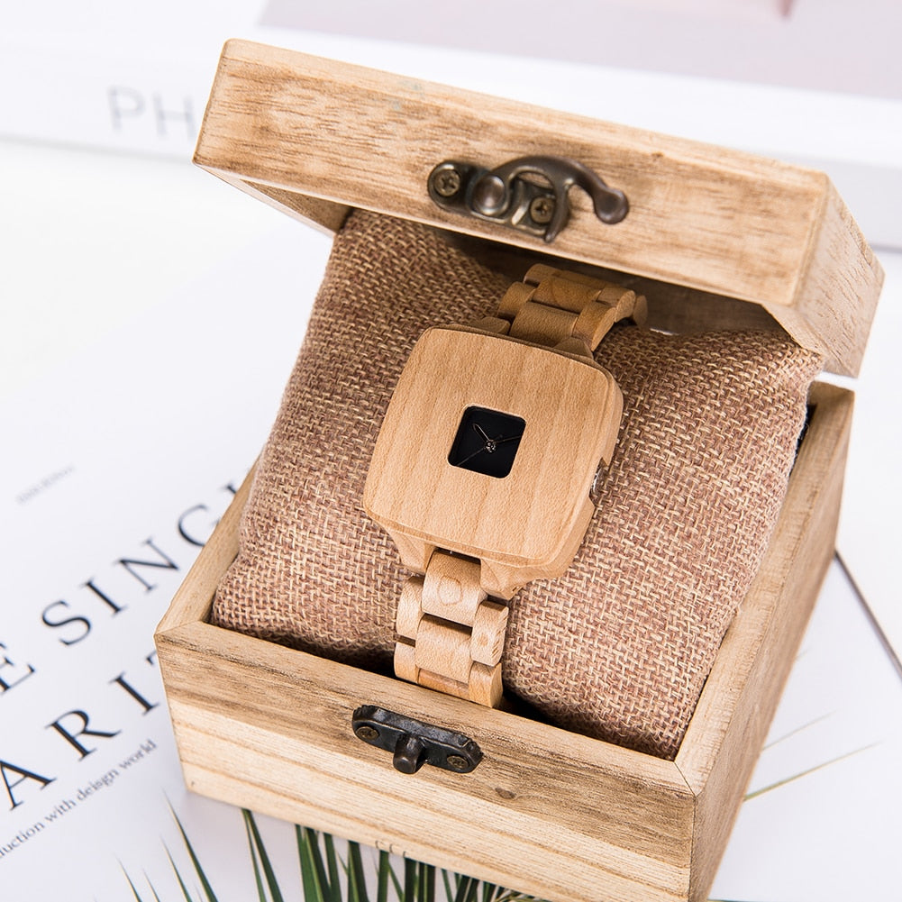 Window Wooden Watch - For Women