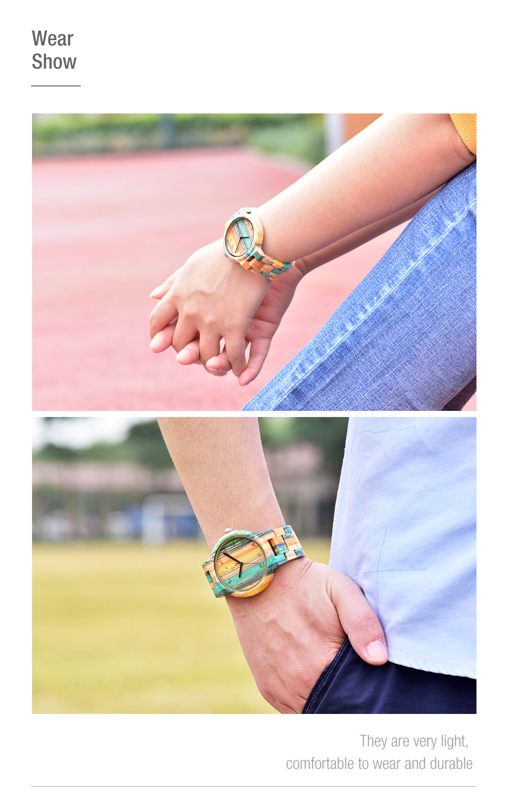 Chameleon Vintage Wood Watch