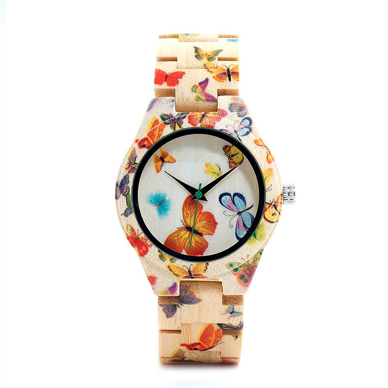 Butterfly Print Timepiece