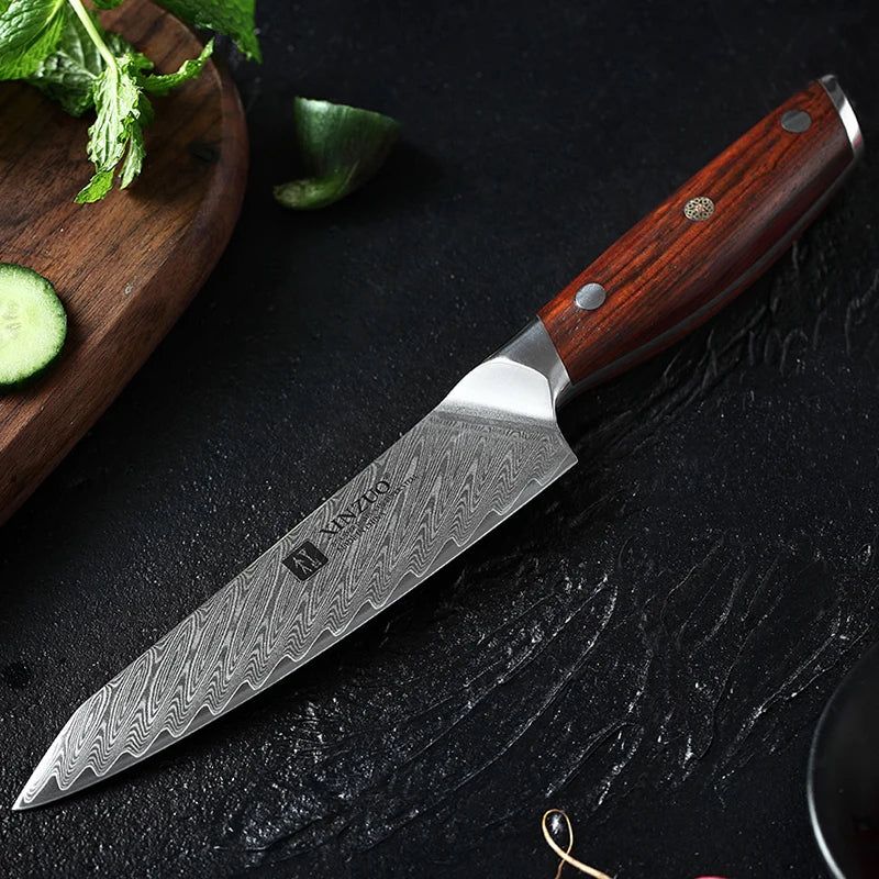 The Master Chef's 15-Piece Damascus Steel Knife Set