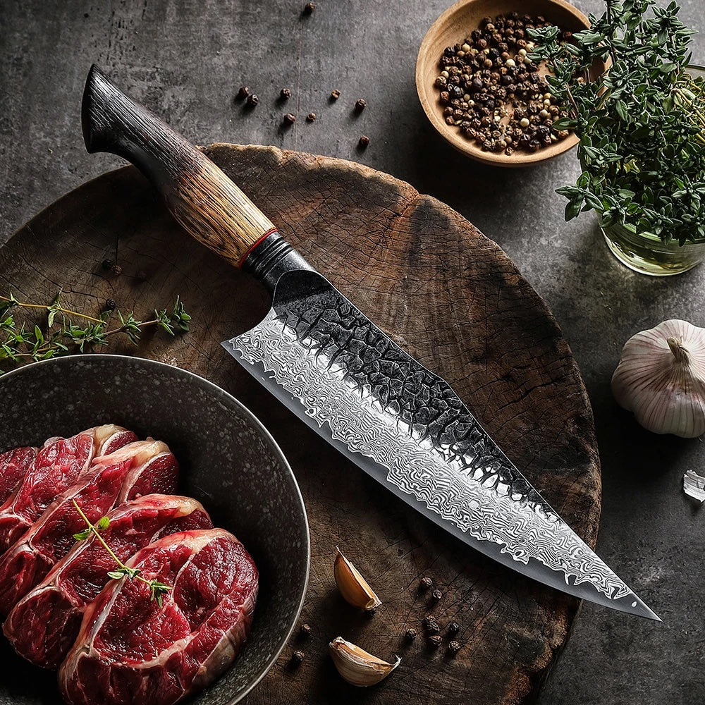 The Artisan Chef's 6-Piece Damascus Steel Knife Collection