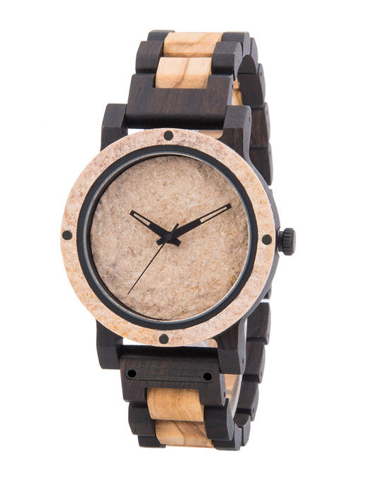 Marble Wood Watch - For Man