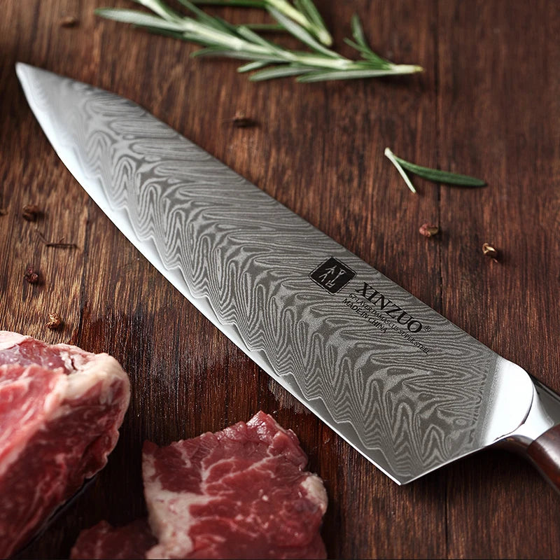 The Master Chef's 15-Piece Damascus Steel Knife Set
