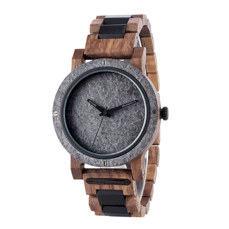 Marble Wood Watch - For Man