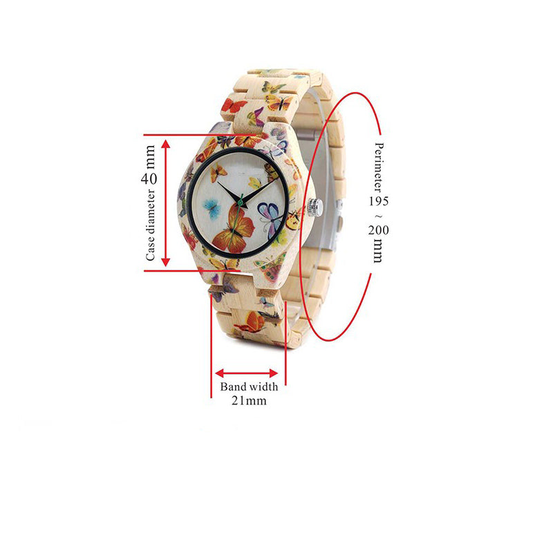 Butterfly Print Timepiece