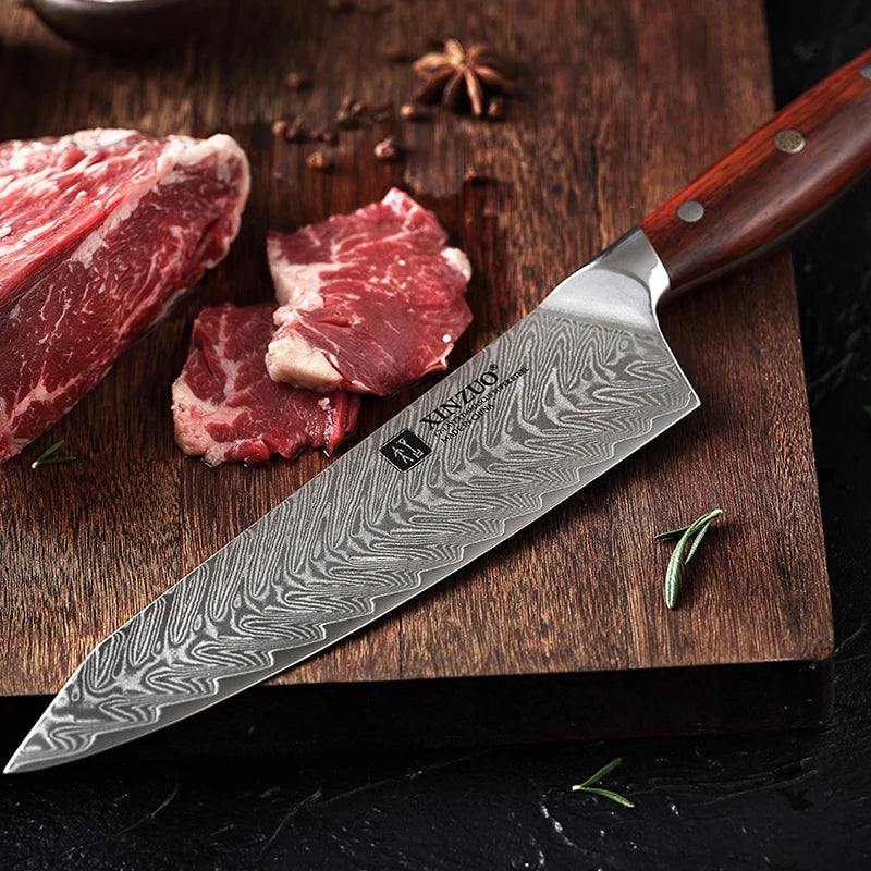 The Master Chef's 15-Piece Damascus Steel Knife Set