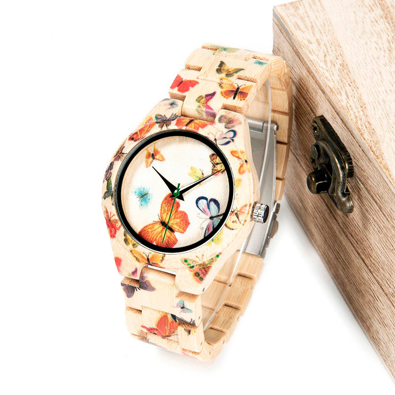 Butterfly Print Timepiece