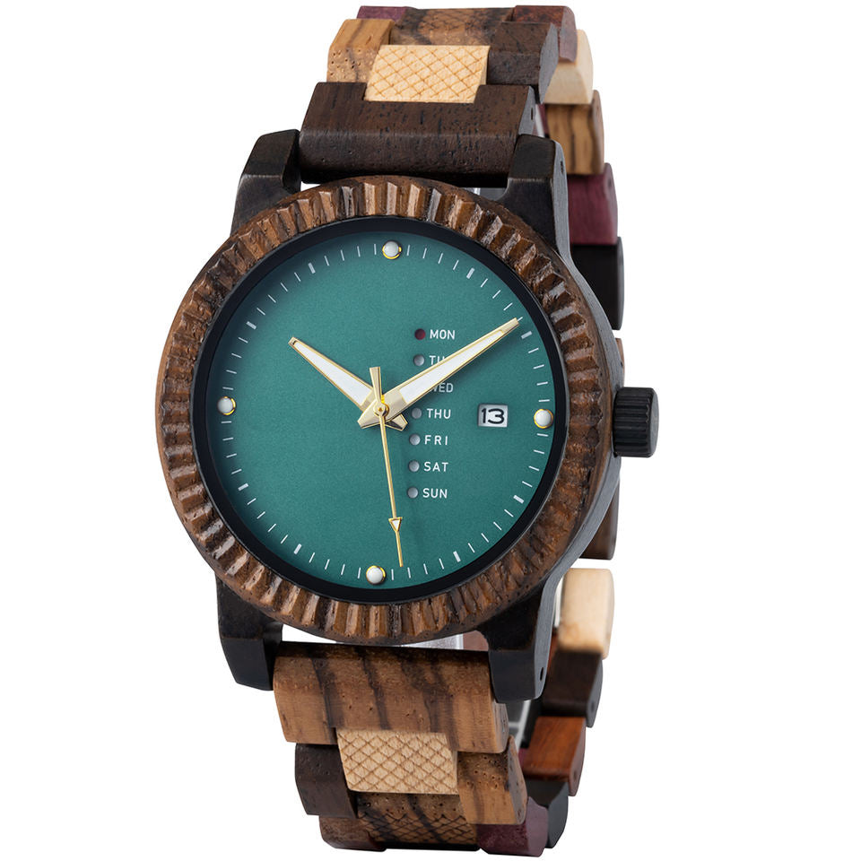 Gold Mine Wooden Watch - For Man