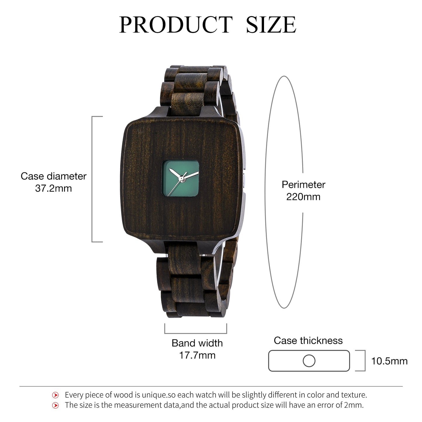Window Wooden Watch - For Women