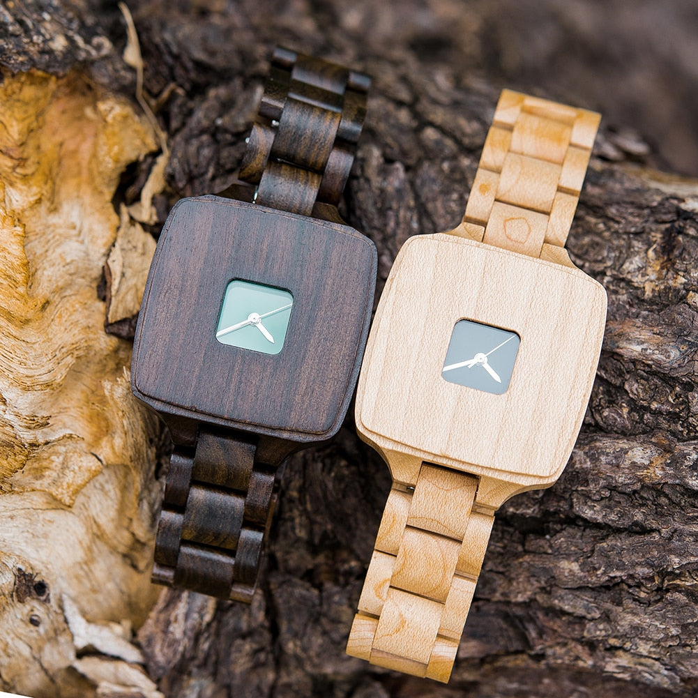Window Wooden Watch - For Women