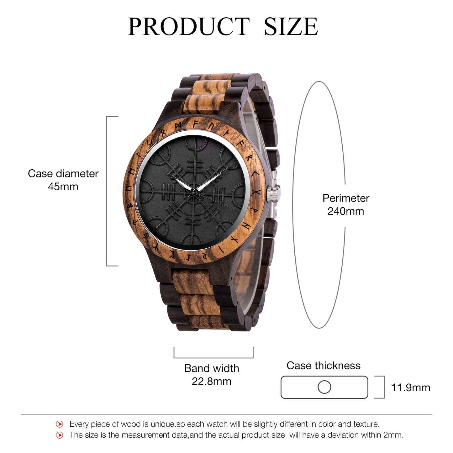 Runic Circle Vikings Watch - For Man