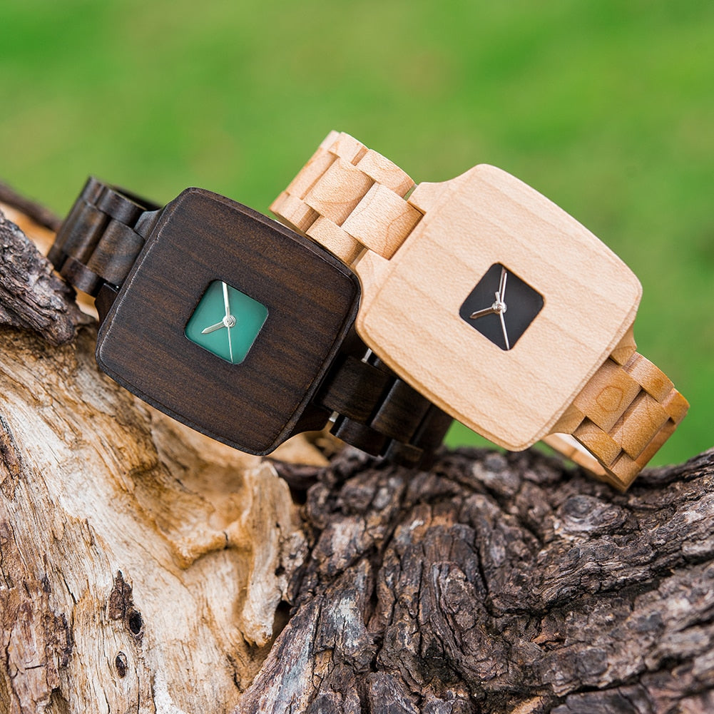 Window Wooden Watch - For Women