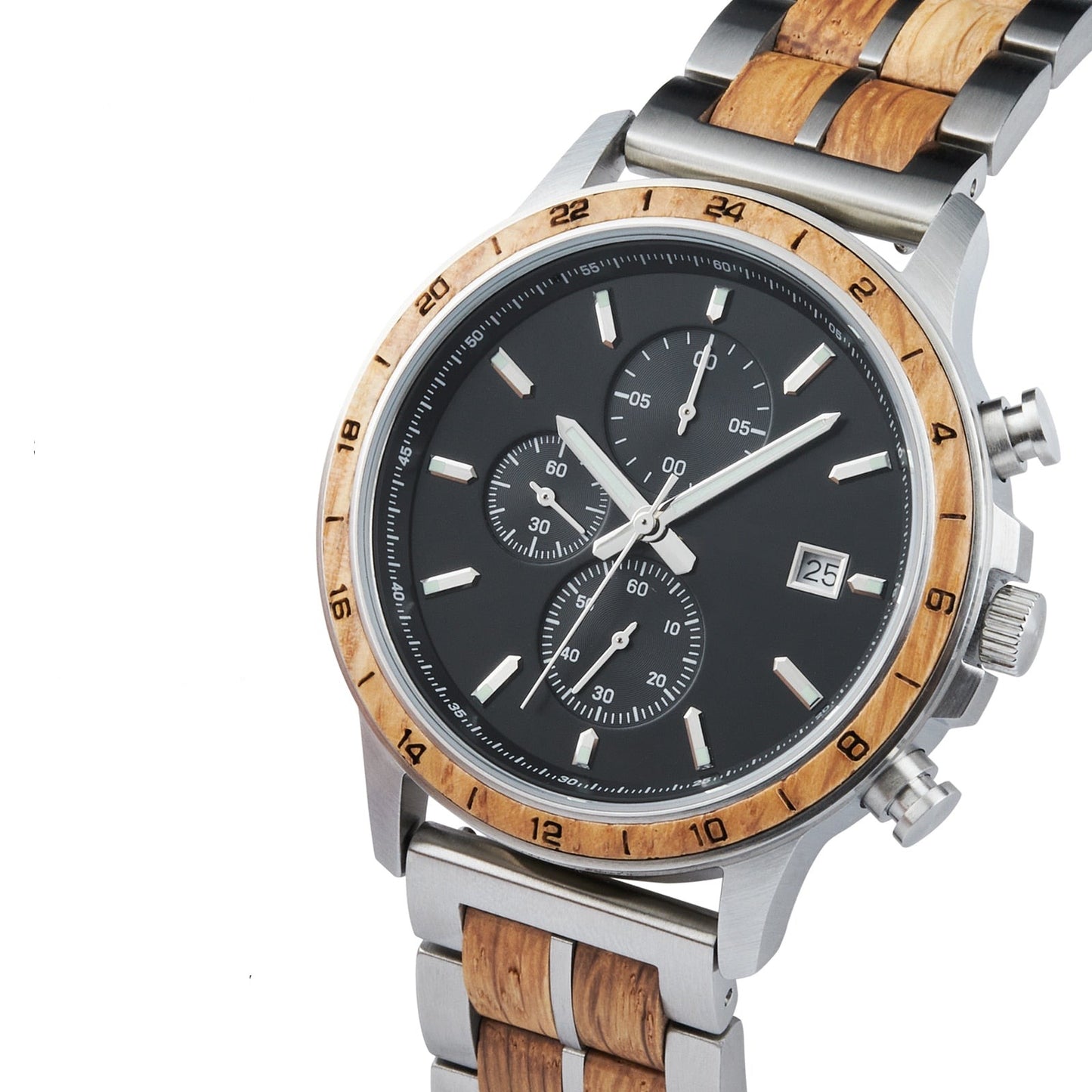 Silver Radiance Chronograph Military Watch - For Man