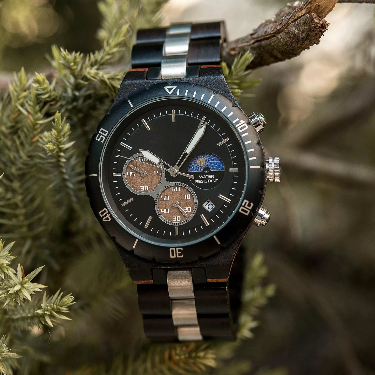 Alfa Male Luxury Black Chronograph Watch  - For Man