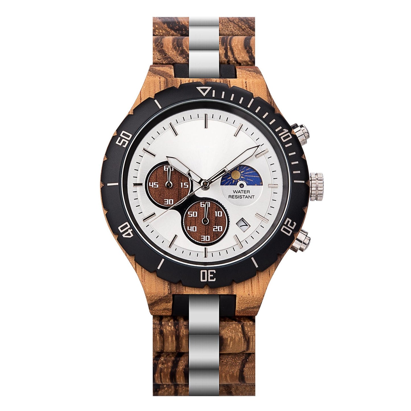 Alfa Male Luxury Silver Chronograph Watch  - For Man