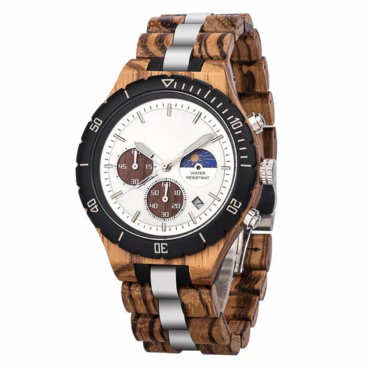 Alfa Male Luxury Silver Chronograph Watch  - For Man
