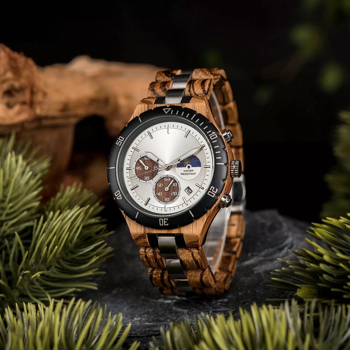 Alfa Male Luxury Silver Chronograph Watch  - For Man