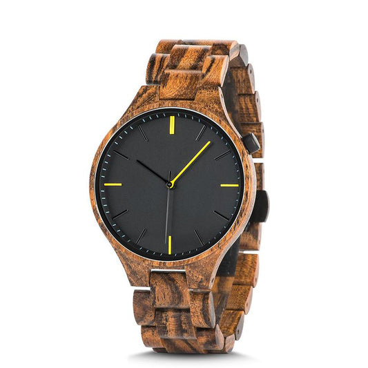 Men's HandMade Series Zebra Wood Watch