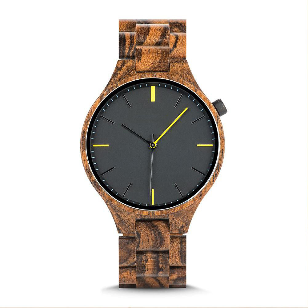 Men's HandMade Series Zebra Wood Watch