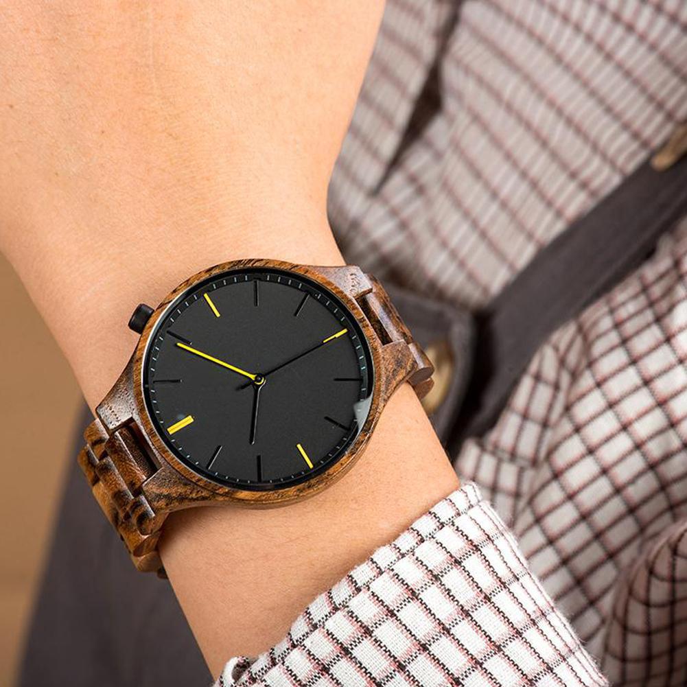 Men's HandMade Series Zebra Wood Watch