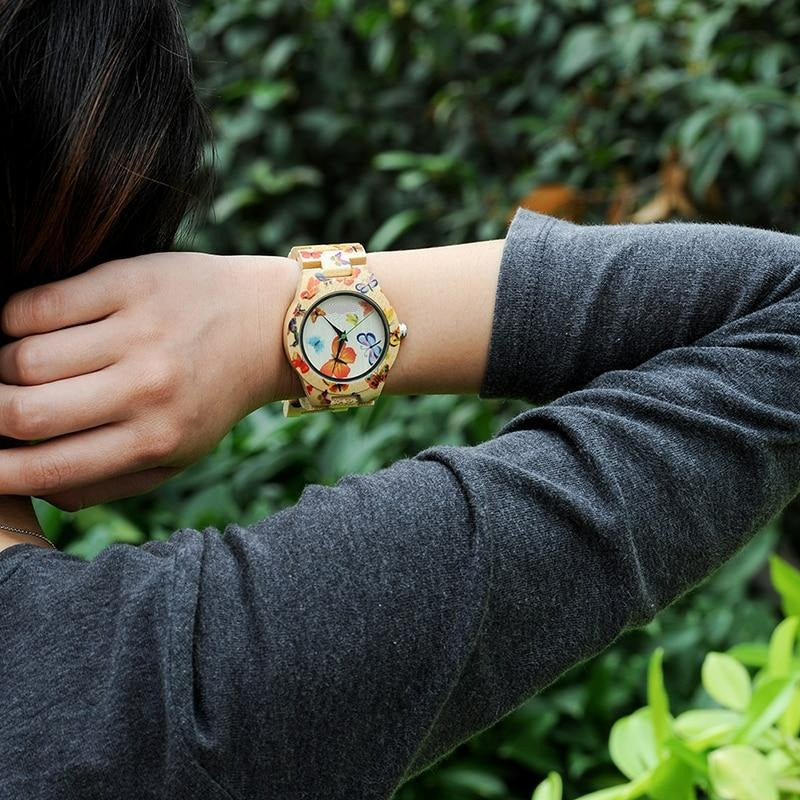 Butterfly Print Timepiece