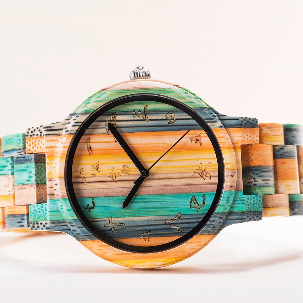 Chameleon Vintage Wood Watch