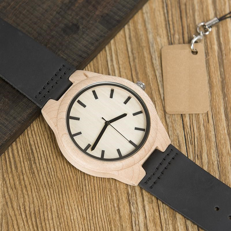 Luxury Wood and Leather TimePiece