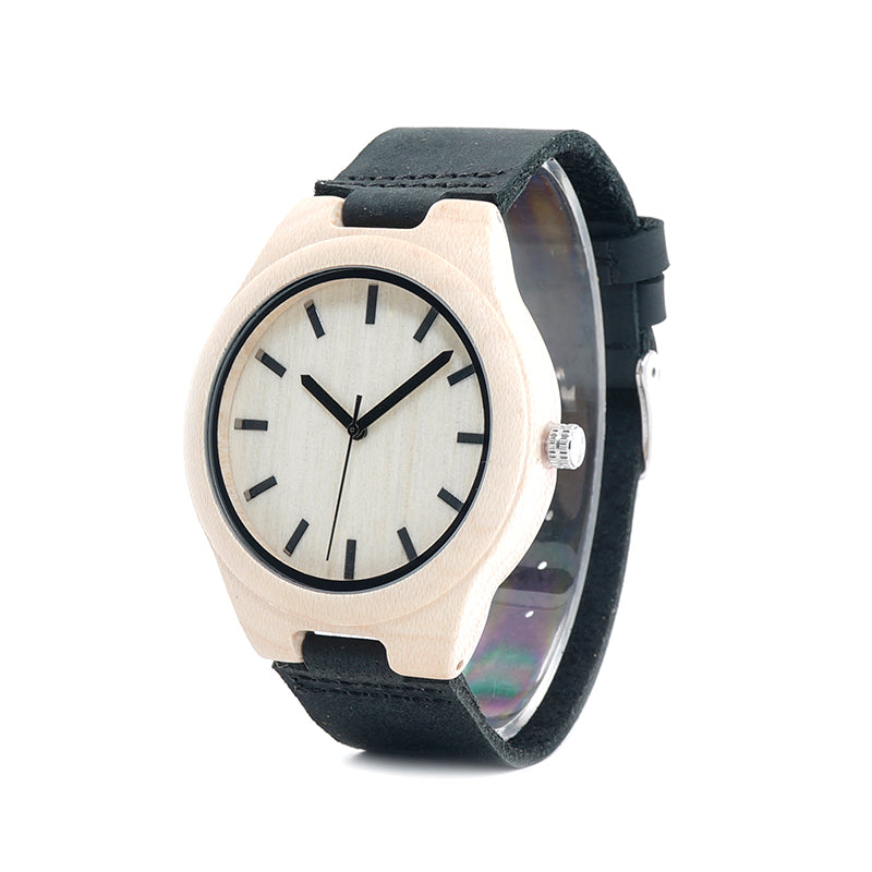 Luxury Wood and Leather TimePiece
