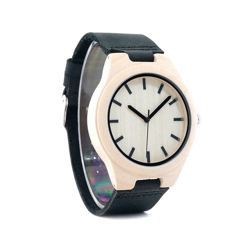 Luxury Wood and Leather TimePiece