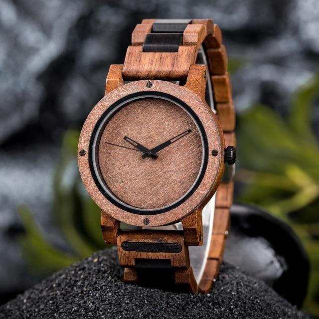Marble Wood Watch - For Man