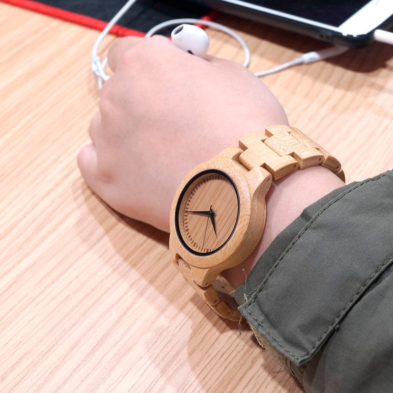 Pretty Lady Maple Wood Watch - For Ladies