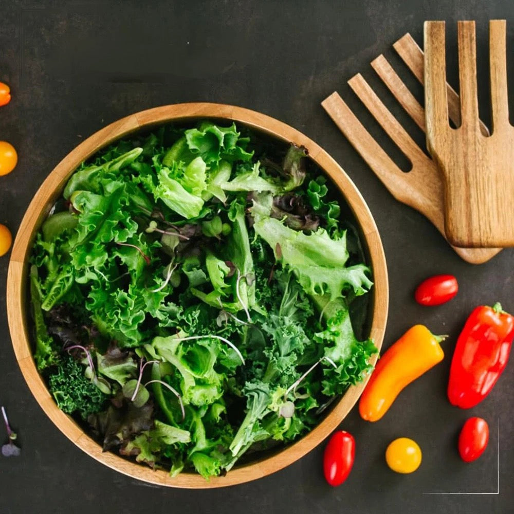 HarvestCraft - Acacia Wood Salad & Mixing Bowl