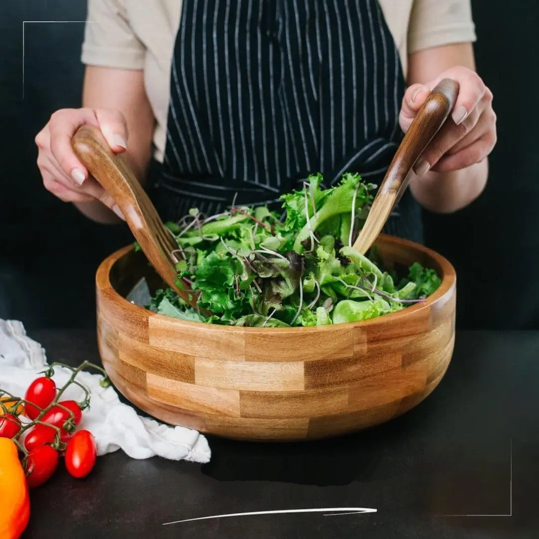 HarvestCraft - Acacia Wood Salad & Mixing Bowl
